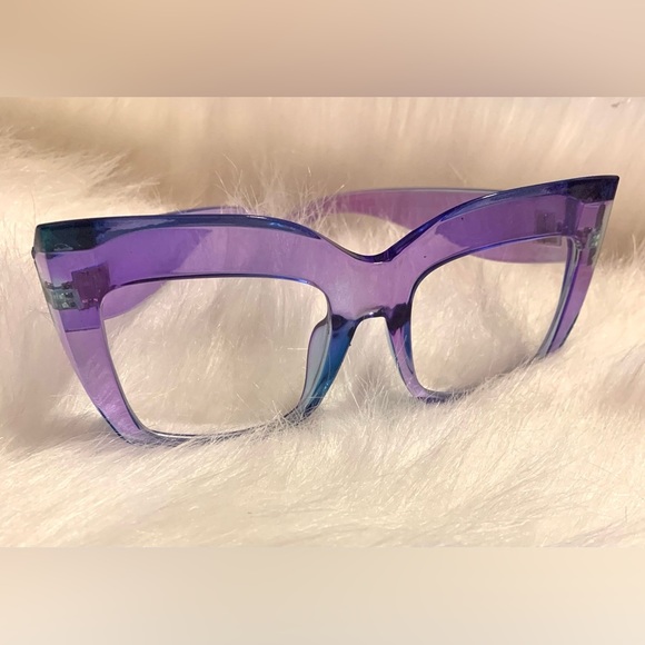 NWT Vintage Cateye Sunglasses Retro Anti-Blue Light Trendy Frame Stylish - Picture 3 of 7